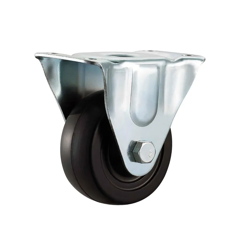 Precision Casters + Wheels™ 3" Rigid Rubber Caster