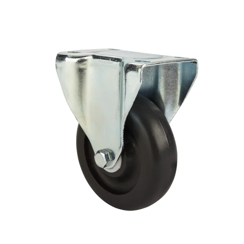 Precision Casters + Wheels™ 4" Rigid Plastic Caster