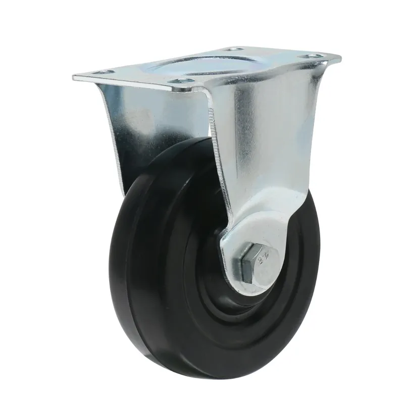 Precision Casters + Wheels™ 5" Rigid Rubber Caster