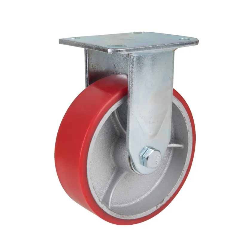 Precision Casters + Wheels™ 6" Rigid Polyurethane & Steel Caster