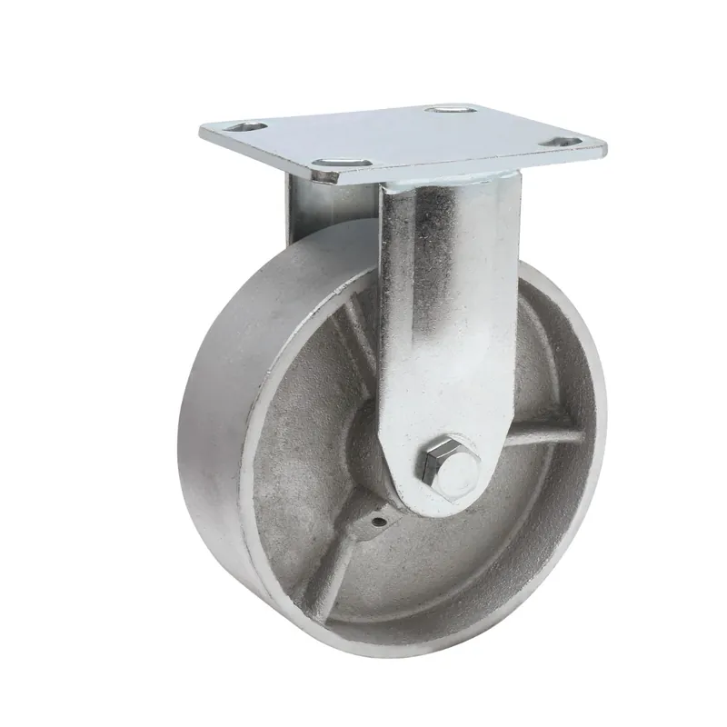 Precision Casters + Wheels™ 6" Rigid Steel Caster