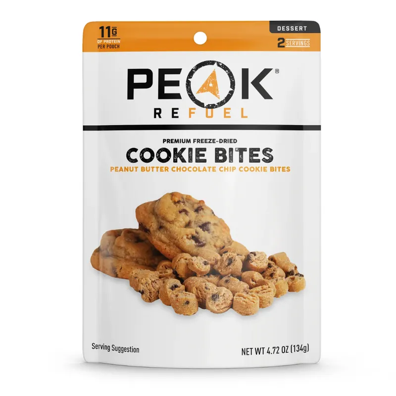 Peak Refuel Peanut Butter Chocolate Chip Cookie Dough Bites Premium Freeze Dried Dessert Snacks
