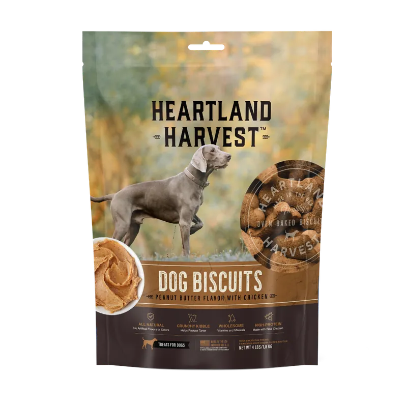 Heartland Harvest™ 4 LBS. Peanut Butter Flavor Medium Dog Biscuits