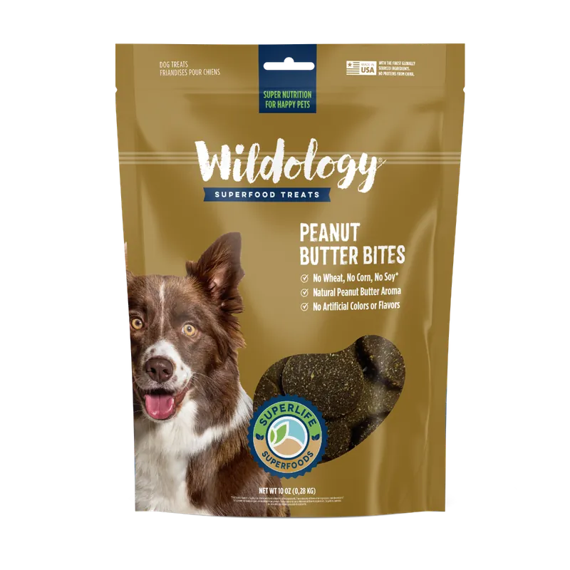 Wildology® 10 OZ Peanut Butter Bites Dog Treats