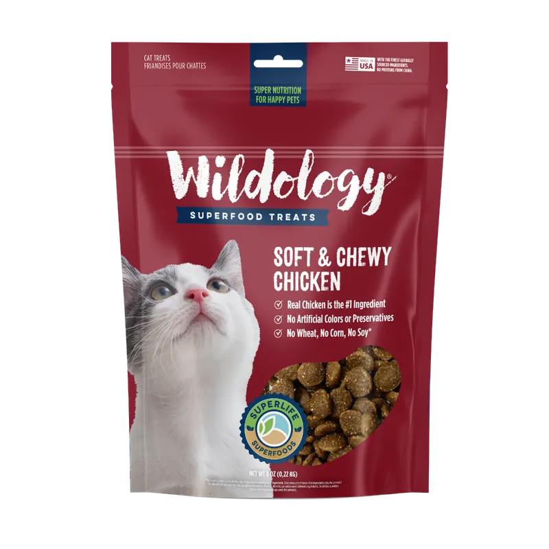 Wildology® 8 OZ Chicken Soft & Chewy Cat Treats