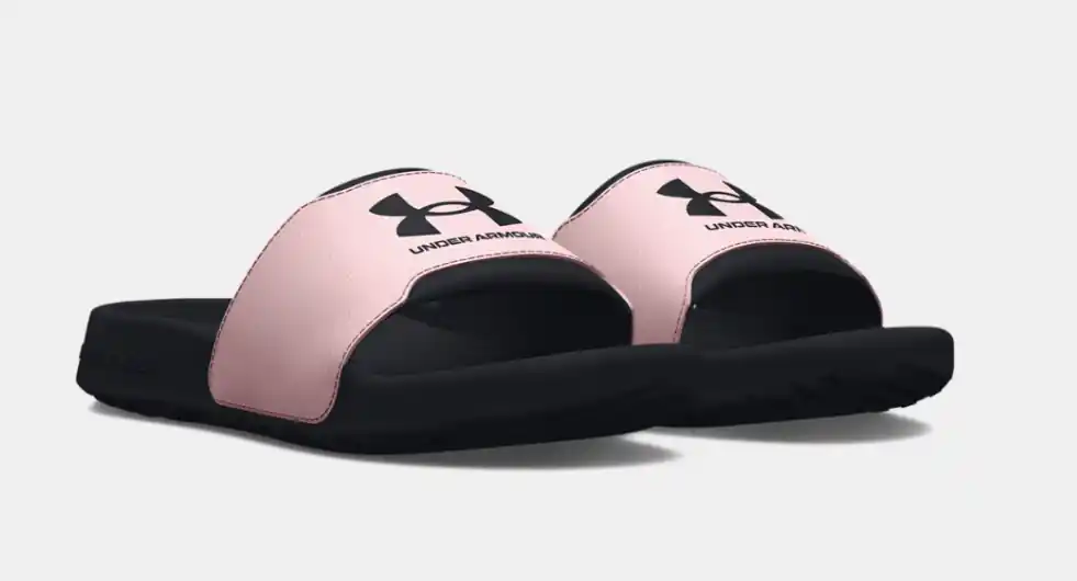 Under Armour Girls‘ UA Ignite Select Slides Black/Prime Pink