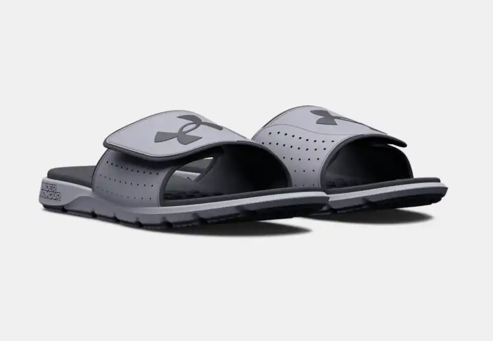 Under Armour Boys‘ UA Ignite Pro Slides Mod Gray/Pitch Gray