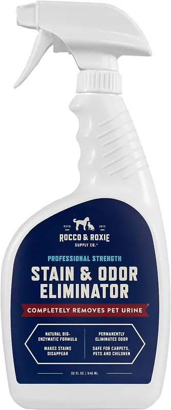 Rocco & Roxie Supply Co. Pro Strength Stain & Odor Eliminator for Dog and Cat Urine 32 fl oz