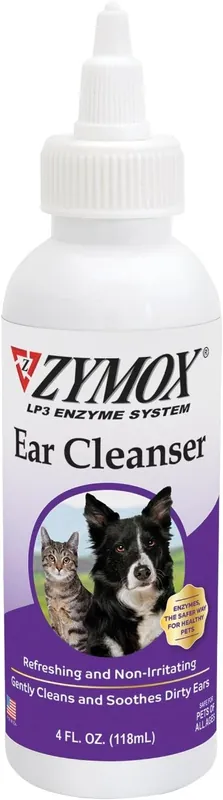Zymox Ear Cleanser Solution for Dogs and Cats, 4oz
