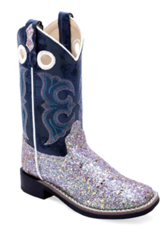 Old West Jama Children‘s Western Sparkling Purple Boot