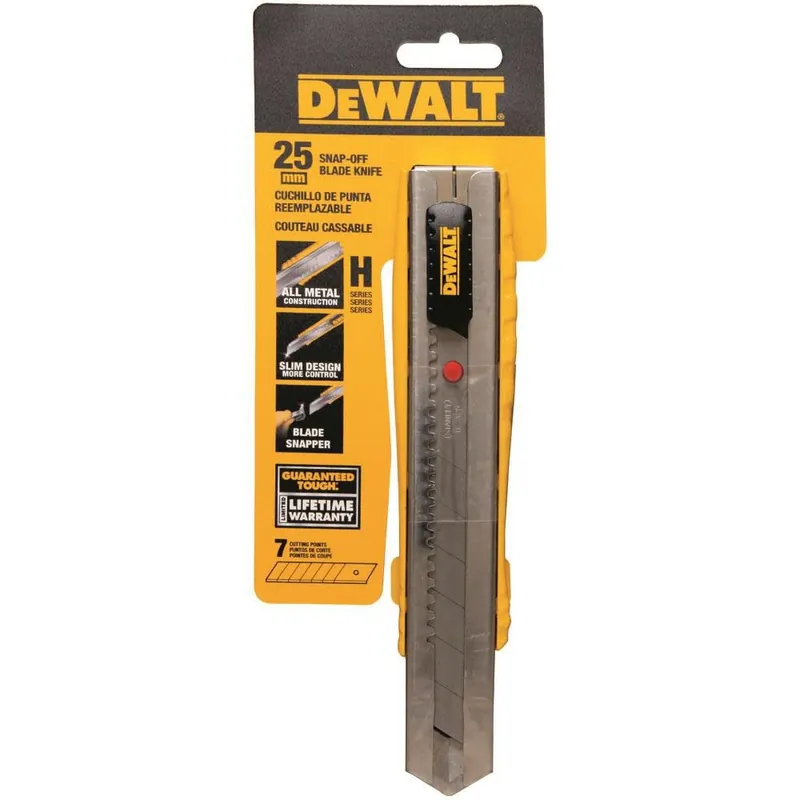 DEWALT 25 mm Metal Body Snap Off Knife