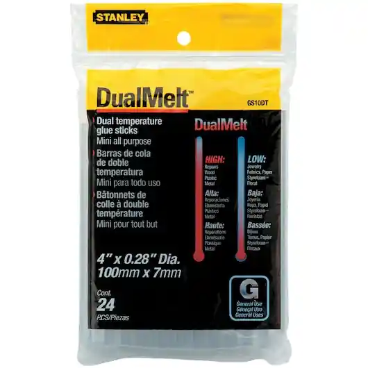 Stanley GS10DT 1/4 in x 4 in Dual Temp Mini Glue Sticks