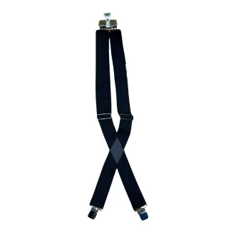 Hickory Creek 2" Stretch Super Terry Web Suspenders with Gator Clips Black