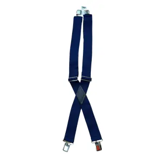 Hickory Creek 2" Stretch Super Terry Web Suspenders with Gator Clips Navy