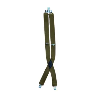 Hickory Creek 2" Stretch Super Terry Web Suspenders with Gator Clips Tan