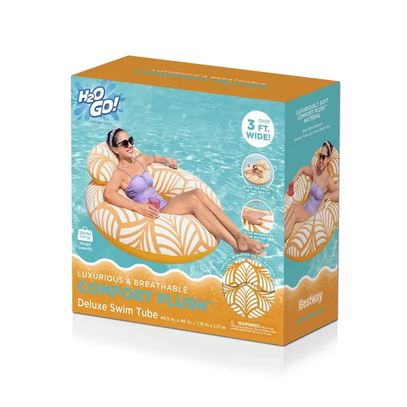 H2OGO! Comfort Plush Deluxe Swim Tube 46.5"