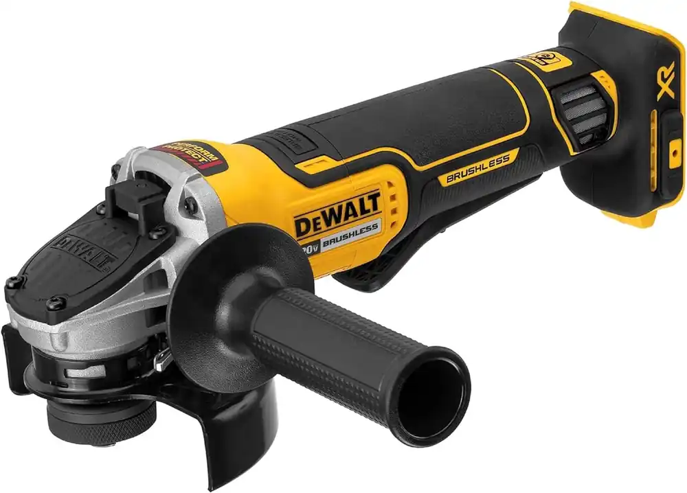 DeWalt DCG413B 20V MAX* XR® 4.5 in. Paddle Switch Small Angle Grinder with KICKBACK BREAK (Tool Only)