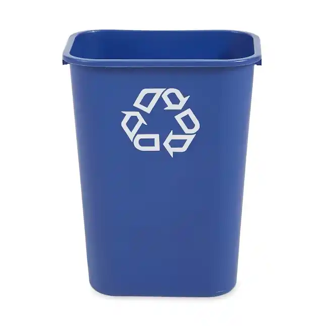 Rubbermaid 10.25-Gallons Blue Indoor or Outdoor Recycling Bin