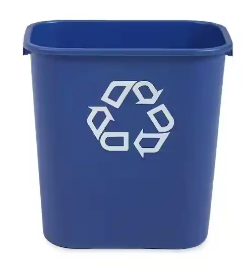 Rubbermaid 7-Gallons Blue Indoor or Outdoor Recycling Bin