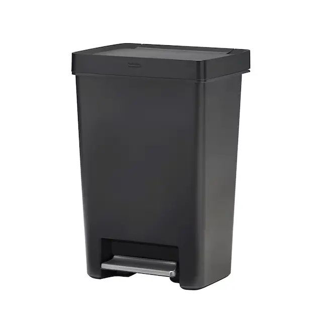 Rubbermaid Premier Series II 12.4-Gallons Charcoal Resin Kitchen Trash Can