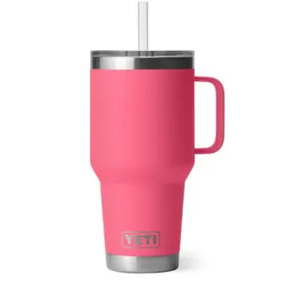 Yeti 35 oz. Rambler Mug with Straw Lid Tropical Pink