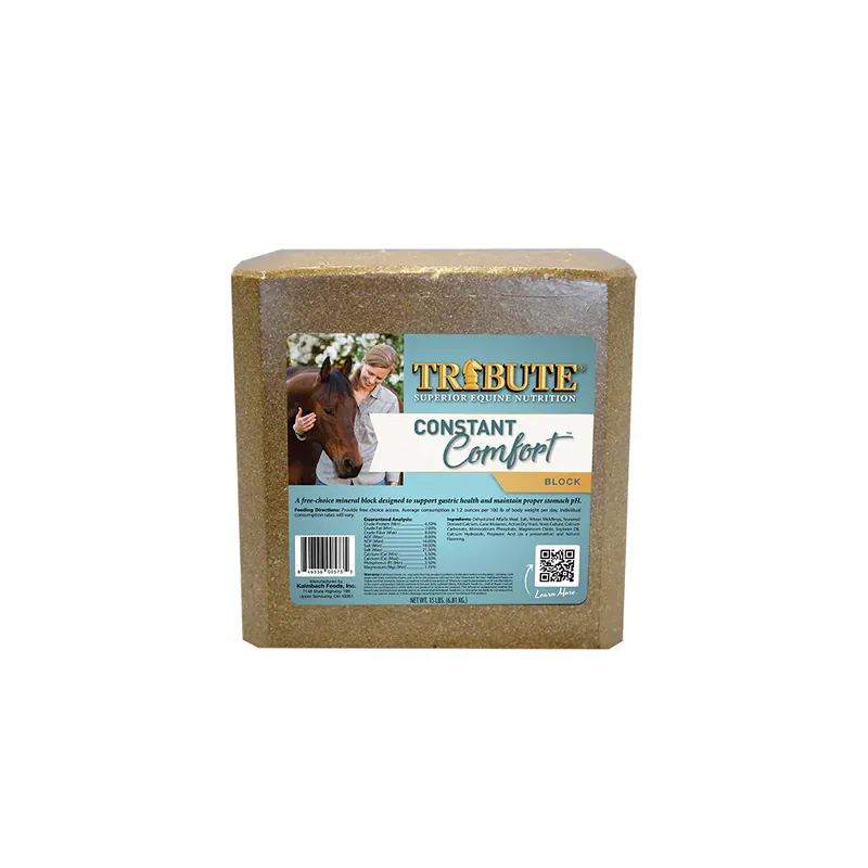 Kalmbach Tribute Equine Nutrition Constant Comfort Supplement Block
