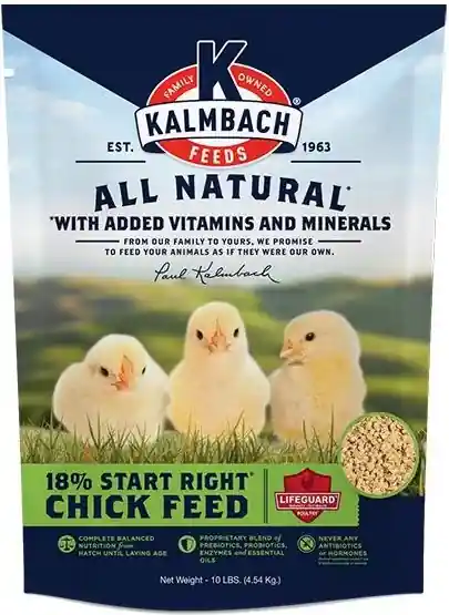 Kalmbach All Natural Start Right 18% Protein Crumble Chick Feed 10lbs