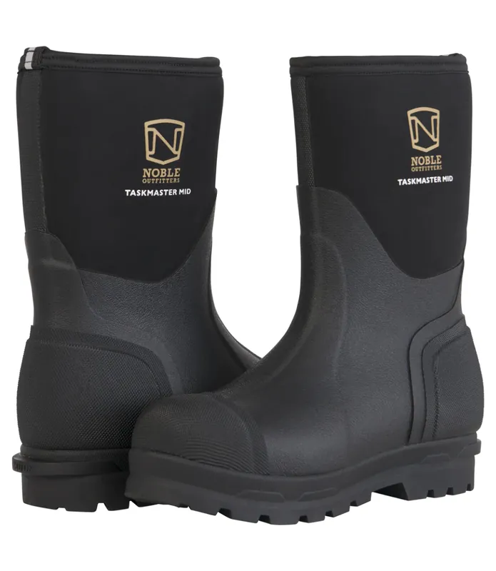 Noble Outfitters Men‘s MUDS Taskmaster Mid Boot Black