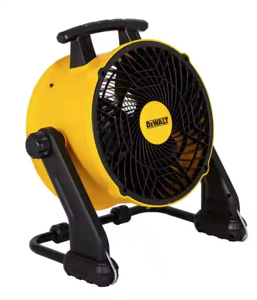 DEWALT 16 in. Yellow 3 Speed Benchtop and Hanging Drum Fan