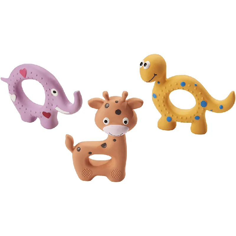 SPOT Assorted Style 5" Latex Ring Dog Toy