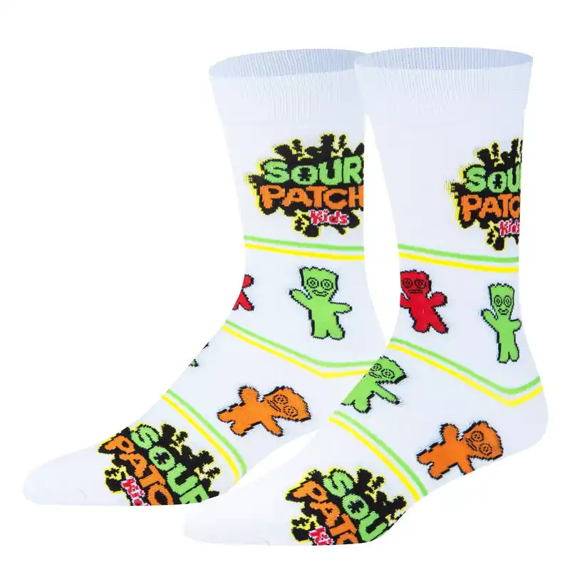 Crazy Socks Fun Prints Crew Socks - Sour Patch Kids