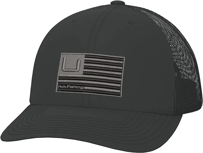 Huk Huk and Bars Trucker Hat Black (OSFA) H3000423