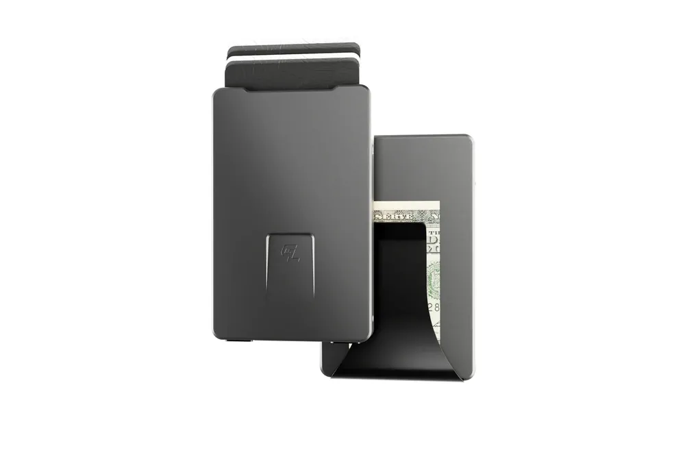 Groove Life Men‘s Groove Wallet® With Money Clip -Gun Metal