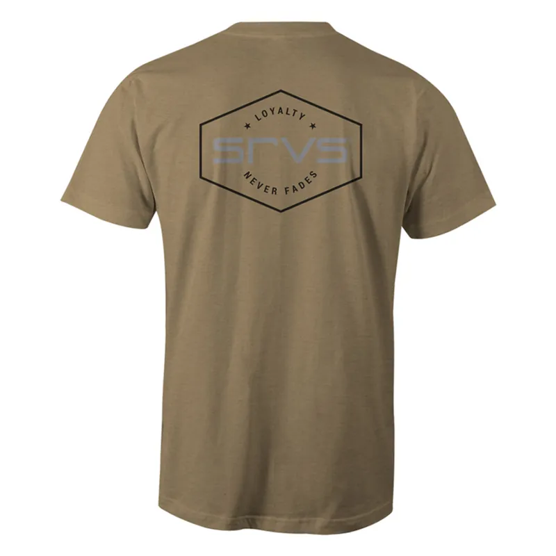 SRVS Unisex USA "Loyalty Never Fades" Merrill T-Shirt - Brown