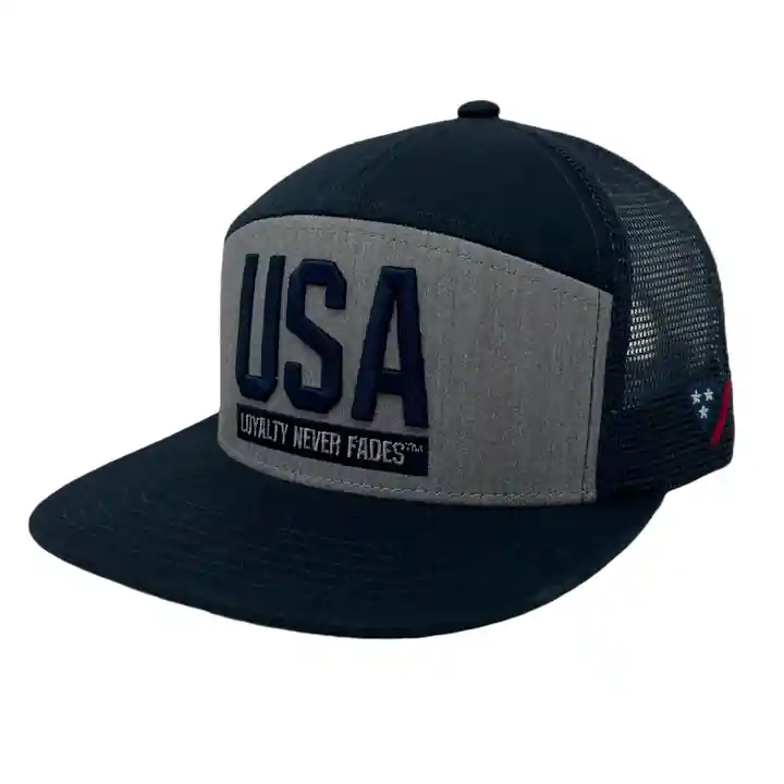 SRVS Fort Devens USA Flatbill Hat - Navy/Gray