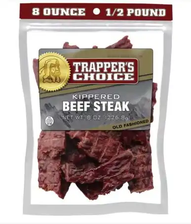Old Trapper 8 Oz Old Fashioned Kippered Beef Steak Jerky