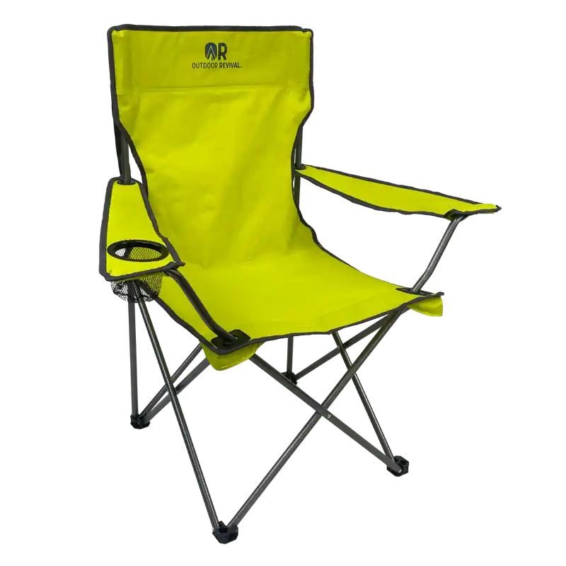 Outdoor Revival Basic Quad Chair, Yellow