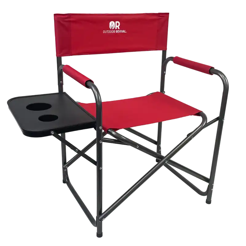 Outdoor Revival Directors Chair, Red