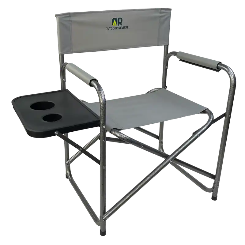 Outdoor Revival Directors Chair, Gray