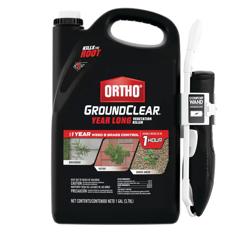 Ortho GroundClear Year Long Vegetation Killer with RTU Comfort Wand 1 Gallon
