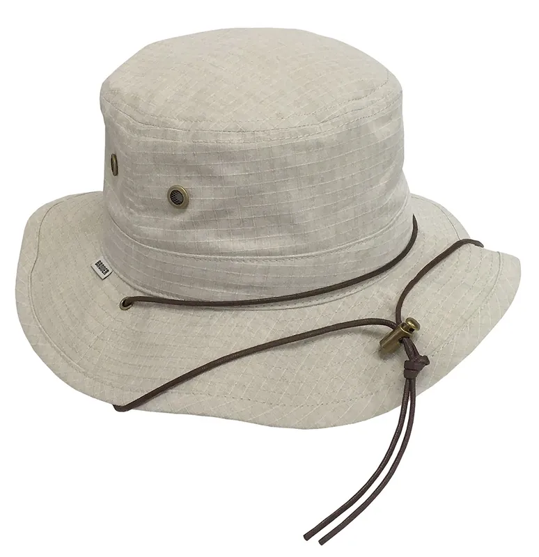 BRONER MEN‘S Take a Hike Cotton Ripstop Bucket Hat - Pebble