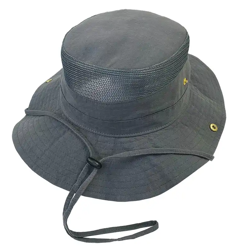 Broner Men‘s Wanderer Ripstop Cotton Hat - Charcoal (Assorted Sizes)