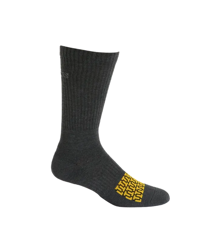 Noble Outfitters 61041-017 Men‘s Safety Toe Crew Sock Charcoal 2Pk