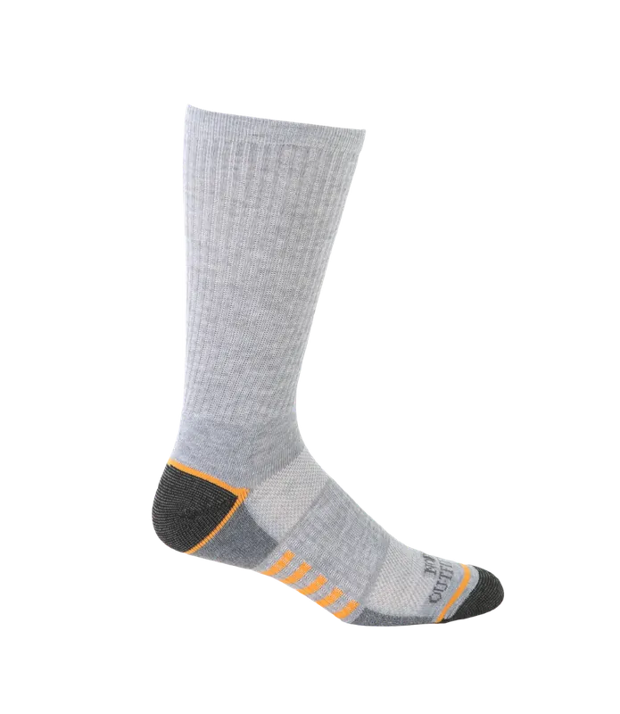 Noble Outfitters 61048-016 Men‘s Durable Boot Crew Sock Grey