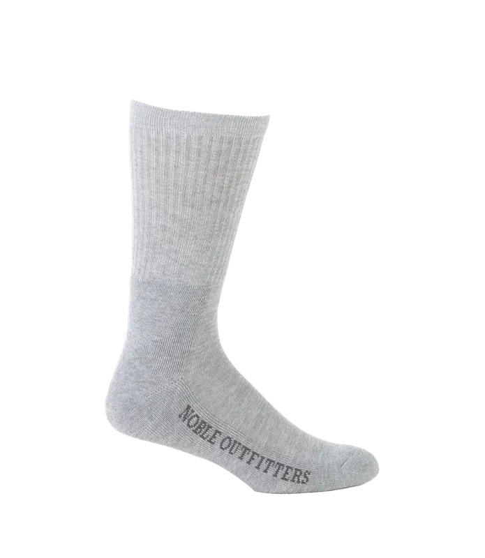 Noble Outfitters 61023-016 Men‘s Performance Crew Sock Grey 6Pk