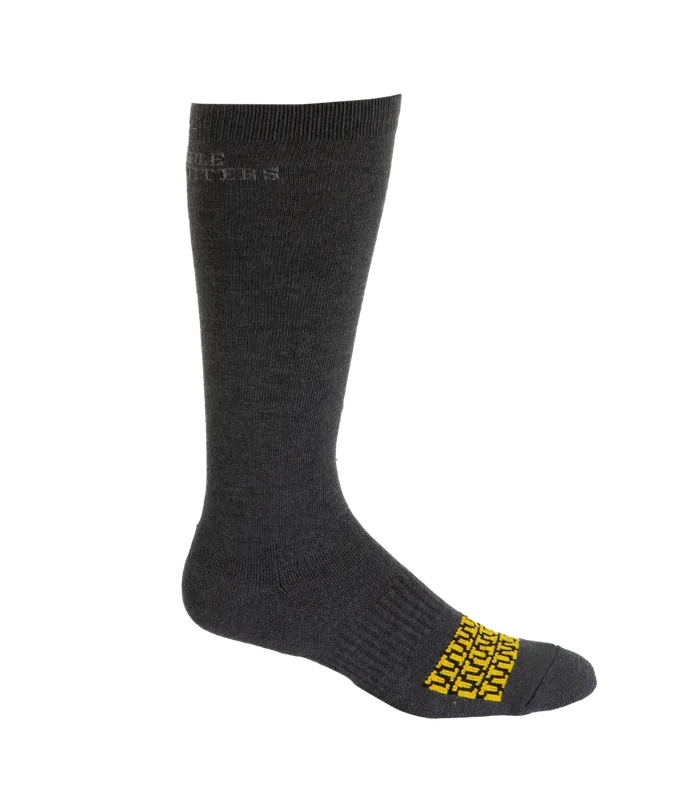 Noble Outfitters 61034-017 Men‘s Safety Toe Over the Calf Sock 2Pk Charcoal Medium