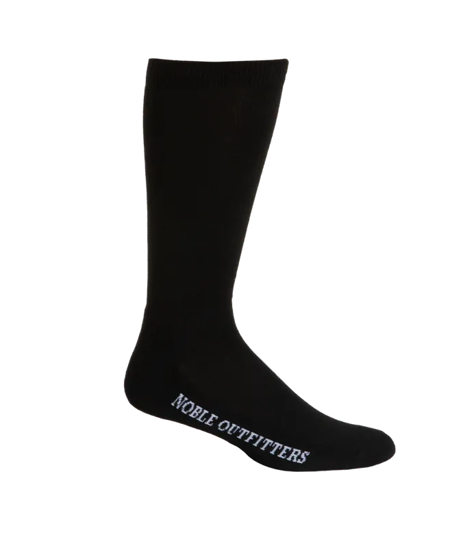 Noble Outfitters 61024-019 Men‘s Performance Over the Calf Sock 6Pk Black Medium