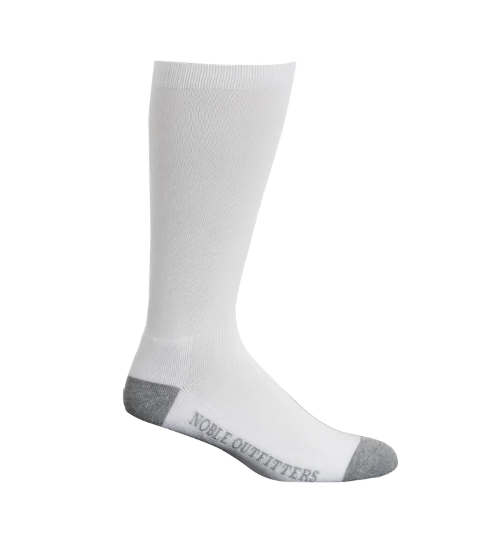 Noble Outfitters 61024-010 Men‘s Performance Over the Calf Sock 6Pk White Medium