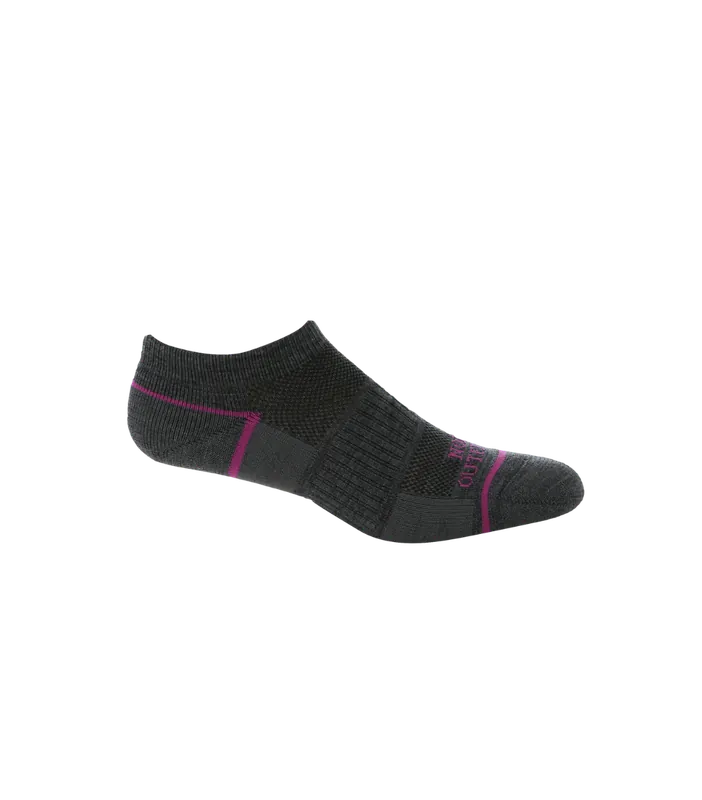 Noble Outfitters 61058-017 Women‘s Motion Merino Ankle Sock 2Pk Charcoal Large