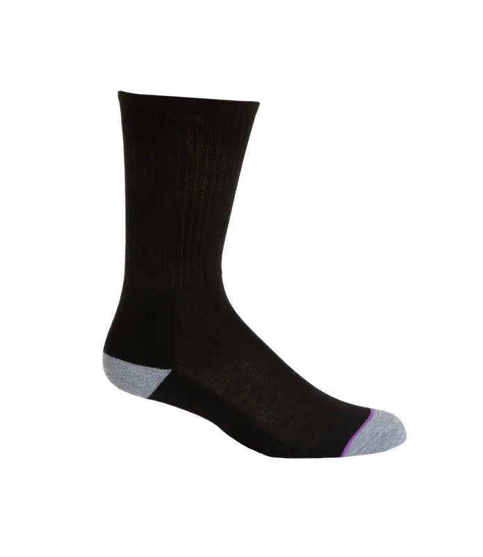 Noble Outfitters 61042-019 Women‘s Performance Crew Sock 6Pk Black Large